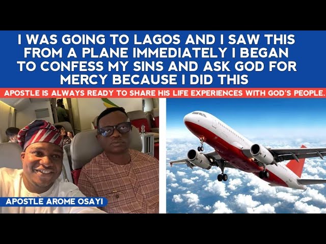 I SAW THIS INSIDE PLANE IN LAGOS & I STARTED ASKING GOD FOR MERCY BECAUSE I DID THIS - APST AROME