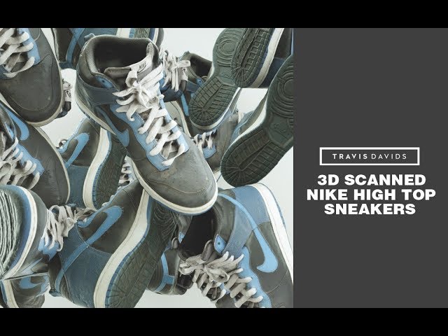 3D Scanned Nike High Top Sneakers