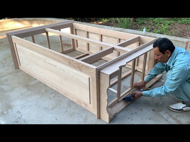 Furniture Design Woodworking Project With Amazing Skill // The Perfect And Modern 2-Chamber Wardrobe