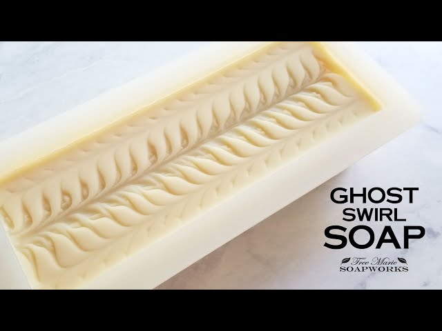Ghost Swirl Cold Process Soap (Technique Video #29) Soap Challenge, October, 2020