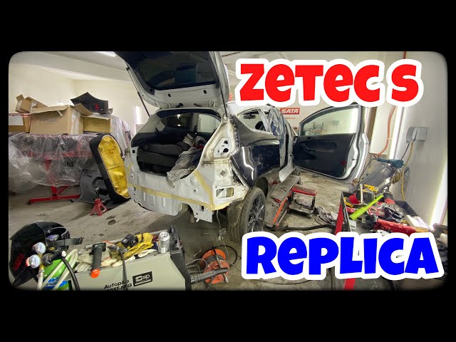 Fiesta zetec s replica copart salvage rear quater repair
