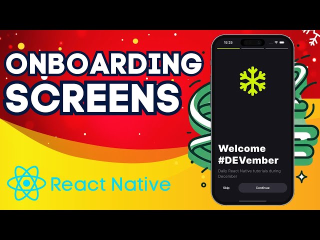 Build an Animated Onboarding Flow in React Native | DEVember Day 2