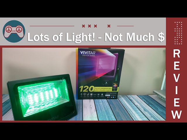 Vivitar Creator Series 120 RGB LED Studio Light Review