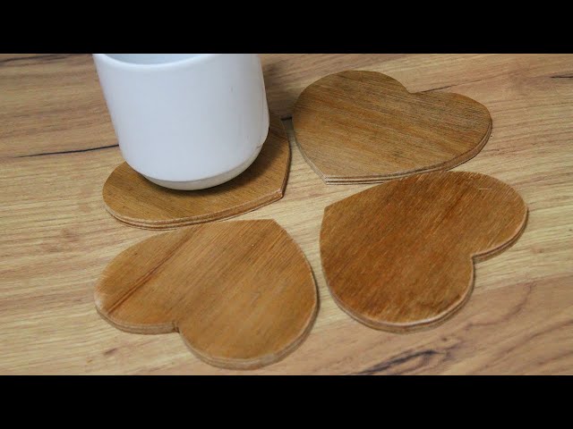 Small wood projects - DIY wooden coasters