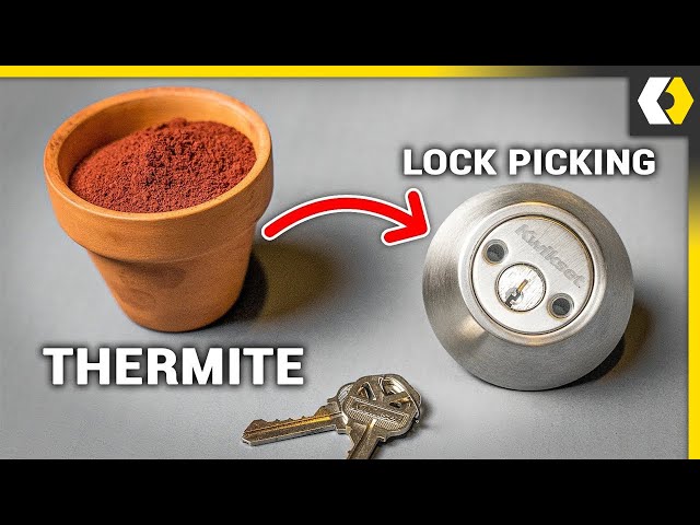 Can THERMITE Actually Break a Lock? (w/ Lock Picking Lawyer)
