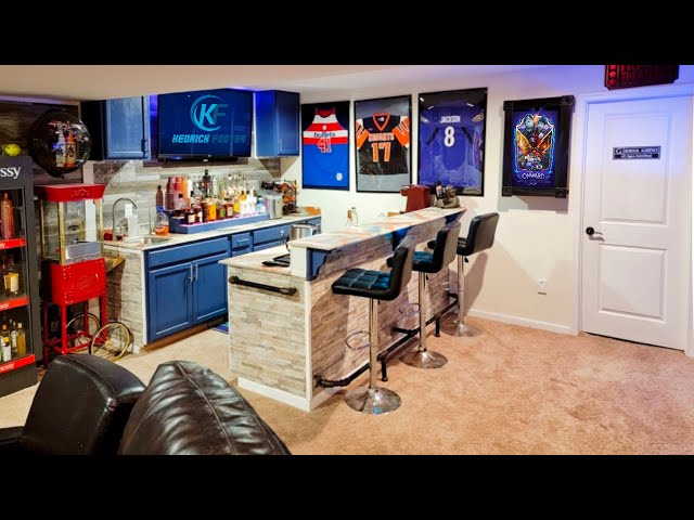 Man Cave Tour : 2021 : Tech for your Man Cave : Home Bar : Home Theater  Room Ideas