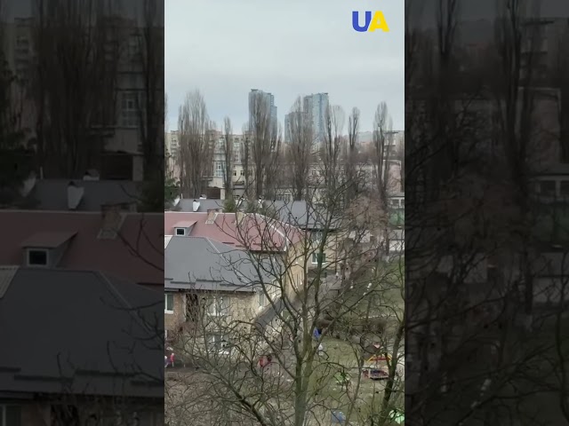 Children Ran to Shelter as Explosions Were Heard over Kyiv, a Missile Strike Was Carried Out