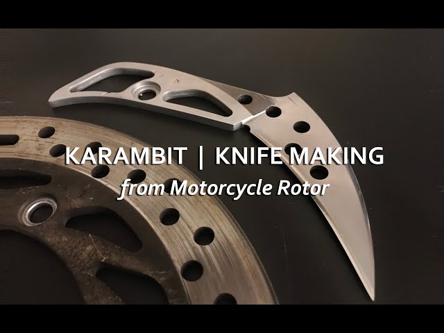 Karambit from a Motorcycle Rotor | Knife Making