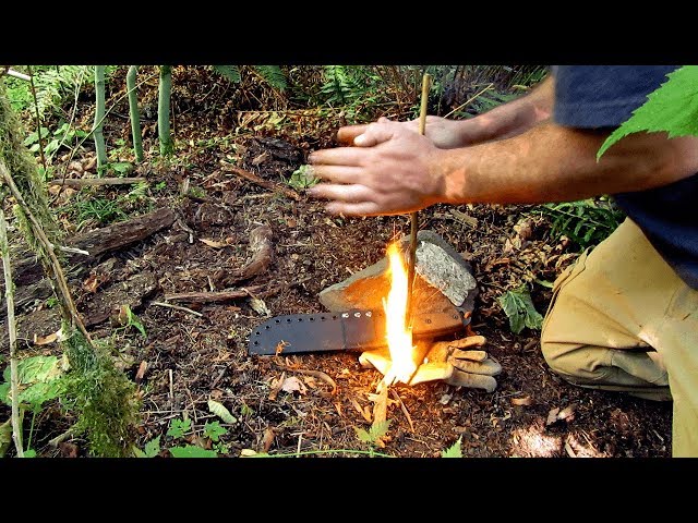 World's Easiest Hand Drill: Gunpowder Friction Fire
