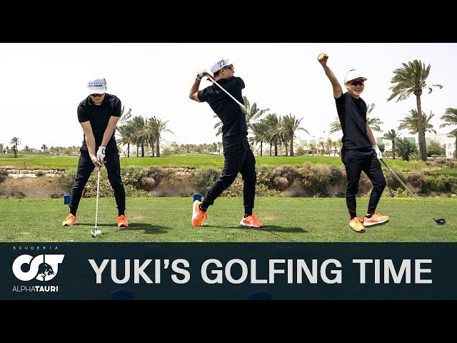 Playing Golf with Yuki Tsunoda