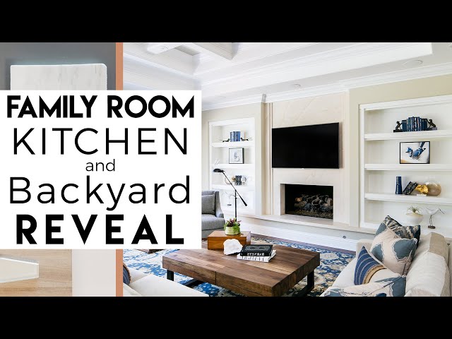 Family Room | Kitchen | Back Yard | Interior Design | Rancho Santa Fe, REVEAL #2