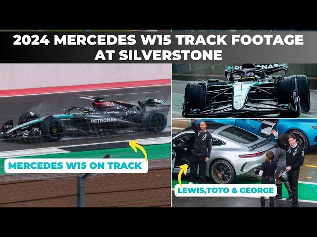 Lewis Hamilton drives his last Mercedes W15 in Silverstone | Track + Driving Footage