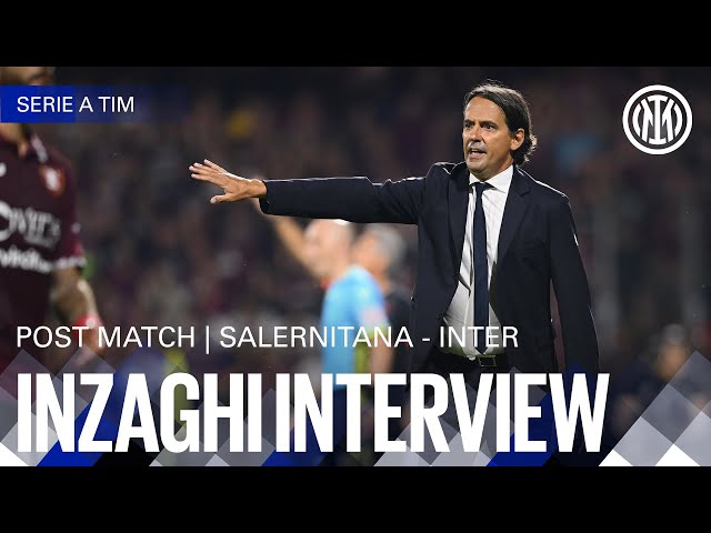 SALERNITANA 0-4 INTER | INZAGHI INTERVIEW 🎙️⚫🔵