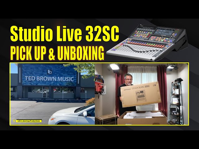 Presonus Studio Live 32SC Mixer Pick Up, Unboxing, Firmware Update and More!