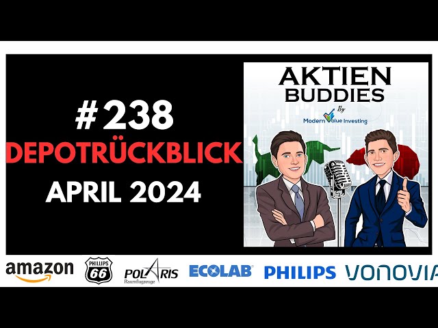 Depotrückblick April 2024 - Amazon - Ecolab - Phillips66 - Vonovia - Getir - Deutsche Bank - SBux