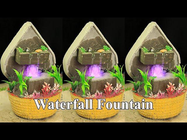 How to Decorate a Beautiful Garden | DIY Waterfall Fountain