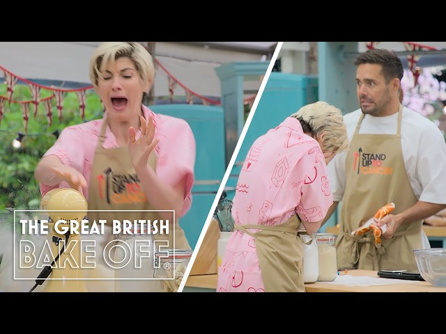 Jodie Whittaker serves up custard creams and CHAOS | The Great Stand Up To Cancer Bake Off