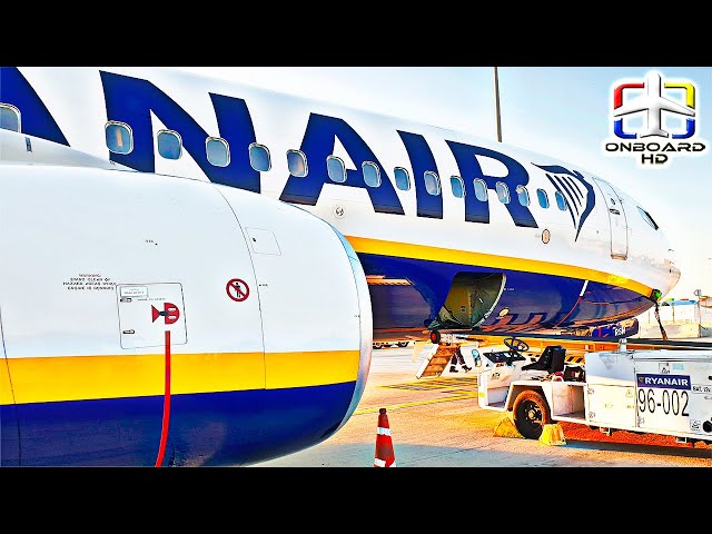 TRIP REPORT | Passenger Stands Up on Landing! | RYANAIR Boeing 737 | Barcelona to Brussels