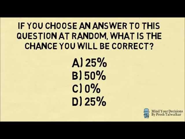 Hardest Multiple Choice Question Ever!