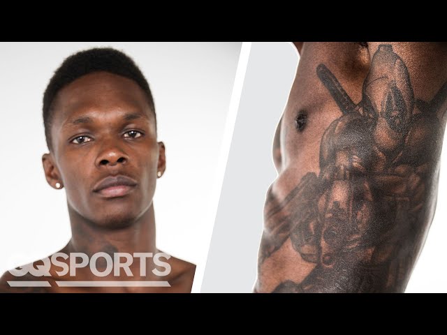 UFC Fighter Israel Adesanya Breaks Down His Tattoos | GQ Sports