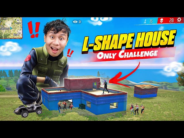 Only L-Shape House Loot & Win a Game Challenge in Free Fire 😎 Tonde Gamer