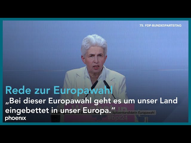 FDP-Parteitag: Rede von Strack-Zimmermann zur Europawahl | 27.04.2024