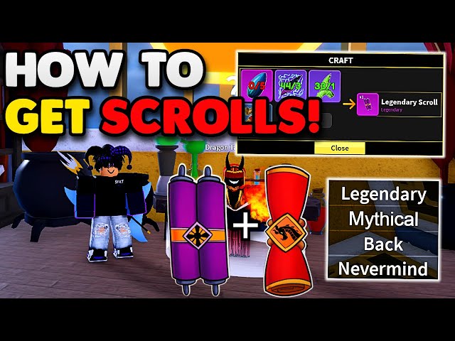 How To Unlock MYTHICAL & LEGENDARY Scrolls In Blox Fruits Update 20!