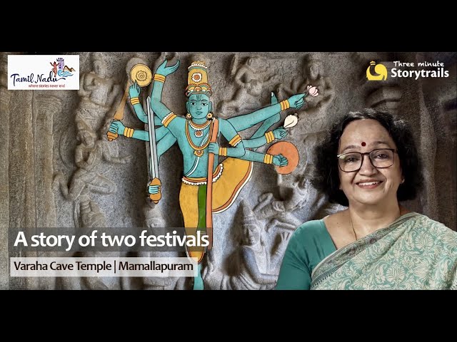 The story of Onam and Raksha Bandhan | Trivikrama Panel, Mamallapuram