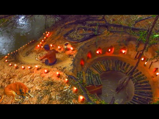 Building Easy Underground Bamboo House And Mud Slide By Ancient Skill
