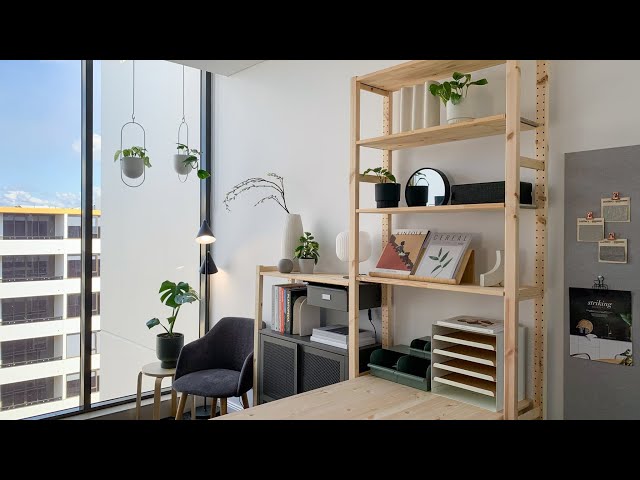 Bedroom Turned Into A Home Office + Design Studio | Makeover (DIY IKEA Hacks)