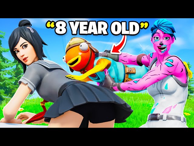 Fortnite: FLIRTING WITH MY GIRLFRIEND with 8 YEAR OLD! (she cheated)