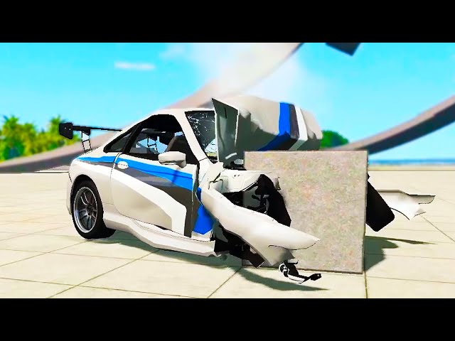 I finally got a car and crashed it | BeamNG Drive