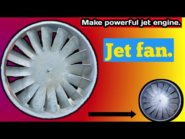 How to make powerful jet fan | Jet engine | Make jet fan using dc motor and pvc pipe.