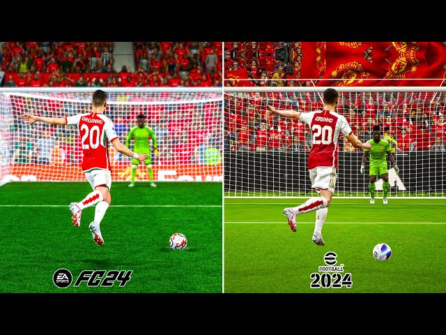 EA Sports FC 24 vs eFootball 2024 | Signature Penalty