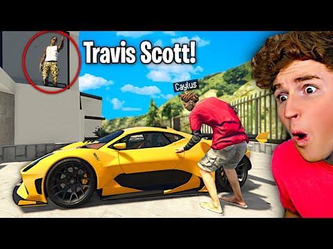 I Stole TRAVIS SCOTT'S Supercars In GTA 5.. (Mods)