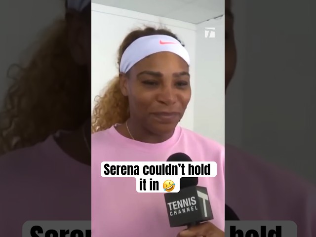 Serena Funny Interview Moment GONE WRONG