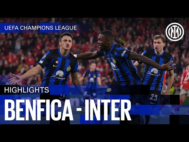 WHAT A COMEBACK 🤯🖤💙 | BENFICA 3-3 INTER | HIGHLIGHTS | UEFA CHAMPIONS LEAGUE 23/24 ⚽⚫🔵