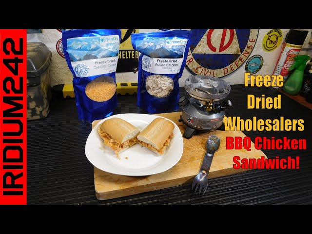Survival Cooking:  BBQ Chicken Sandwiches With Freeze Dried Wholesalers!