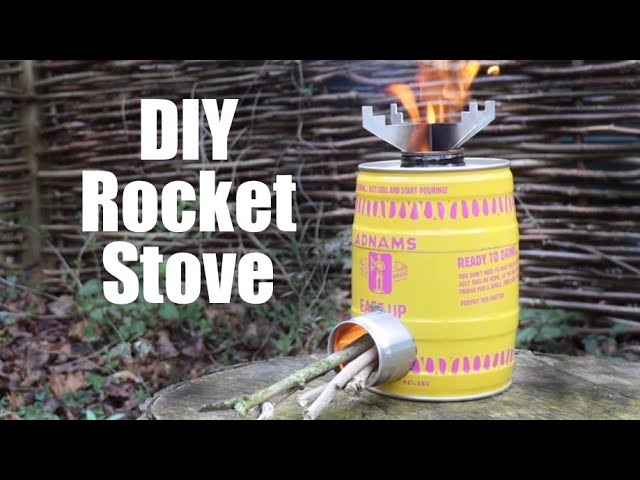 DIY Rocket Stove.  Make a Powerful and Efficient Wood Burning Camp Stove from Recycled Beer Cans.
