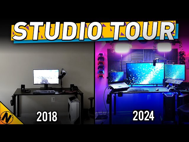 Home Office Studio (2024) vs (2018) | Studio Tour v2.0