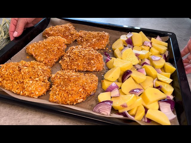 Incredibly Crispy and Tender - Easy Oven Chicken with Potatoes and Veggies #116