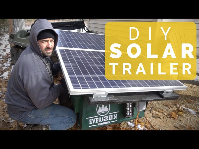 DIY Solar Panel Generator Trailer Build! 4K