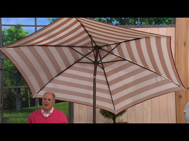 ATLeisure 9' Airflow Patio Umbrella with 2 Canopies on QVC
