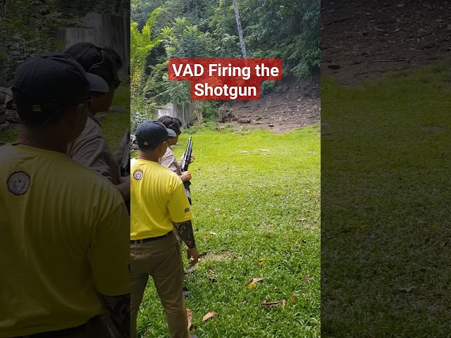 VAD Firing the Shotgun at the Shooting in Pasonanca Park, Zamboanga City