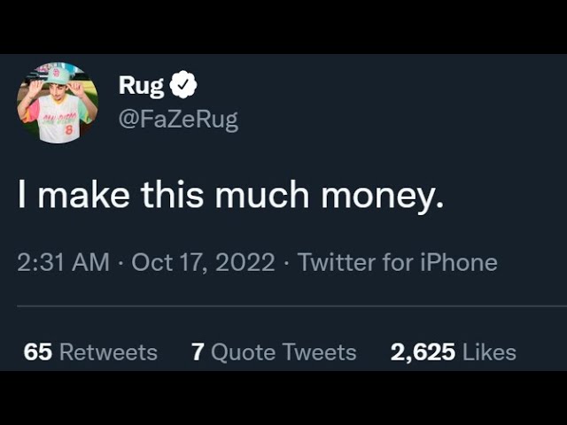 How Much Does FaZe Rug Make?
