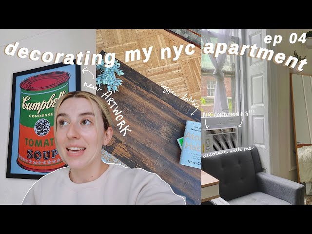 decorating my nyc apartment 04. getting a coffee table, hanging artwork & home improvements