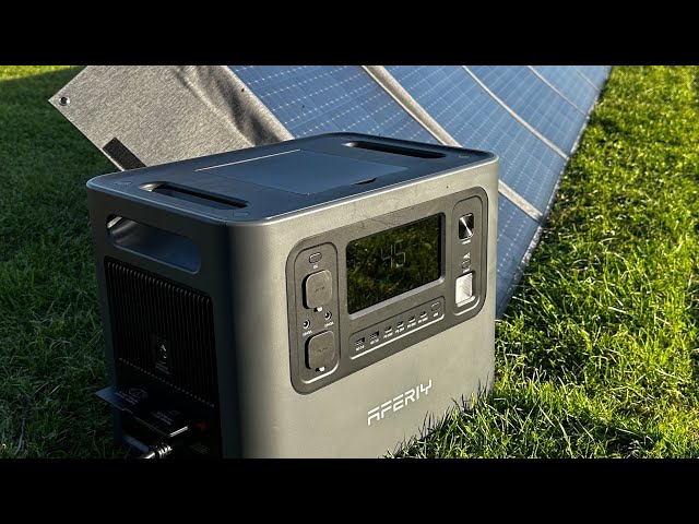 All-in-One Campervan Power Solution. Aferiy 2400 AF P210 and Folding 400 W Panel review