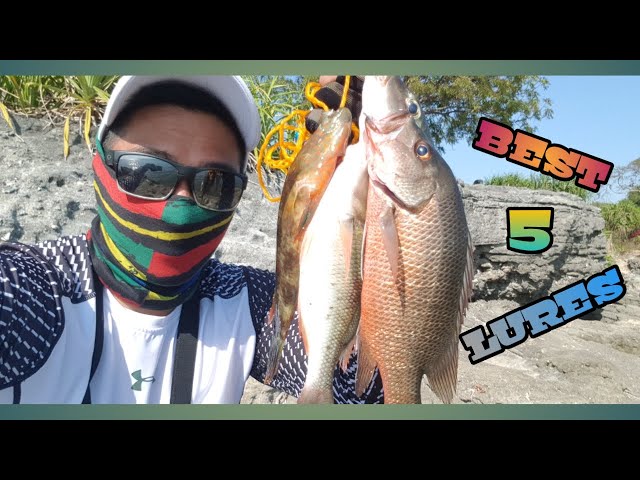 BEST 5 LURES FOR SHORE SALTWATER FISHING | techniques