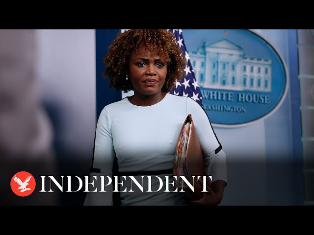 Live: White House briefing with Karine Jean-Pierre