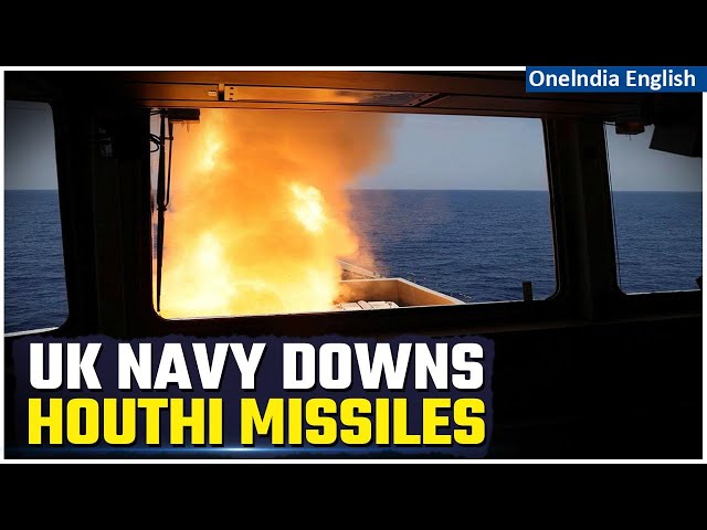 UK Navy Thwarts Houthi Missile Attack on Merchant Vessel, HMS Diamond Responds| OneIndia News